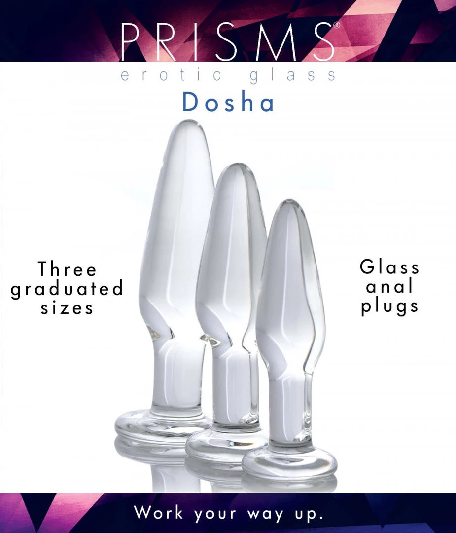 Vendor-unknown 3pc Dosha Glass Anal Plug Kit New Items 5 Vendor-unknown 3pc Dosha Glass Anal Plug Kit New Items