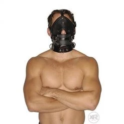 Vendor-unknown Strict Leather Premium Muzzle With Blindfold And Gag
