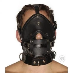 Vendor-unknown Strict Leather Premium Muzzle With Blindfold And Gag
