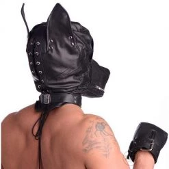 Vendor-unknown Ultimate Leather Dog Hood New Items