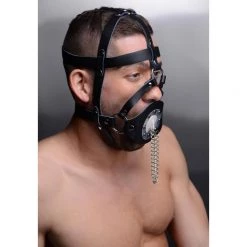 Vendor-unknown Plug Your Hole Open Mouth Leather Head Harness New Items