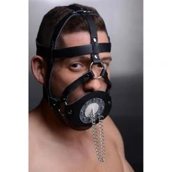 Vendor-unknown Plug Your Hole Open Mouth Leather Head Harness New Items