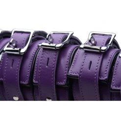 Vendor-unknown Purple 5 Piece Locking Leather Bondage Set New Items