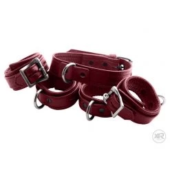 Vendor-unknown New Items Burgundy Premium Leather Collar And Cuffs 15 Vendor-unknown New Items Burgundy Premium Leather Collar And Cuffs