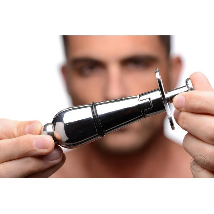 Vendor-unknown Stainless Steel Locking Anal Plug 4 Vendor-unknown Stainless Steel Locking Anal Plug