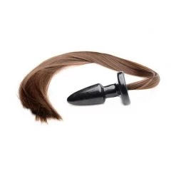 Vendor-unknown Brunette Pony Tail Anal Plug