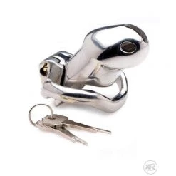 Vendor-unknown New Items Rikers 24-7 Stainless Steel Locking Chastity Cage