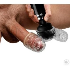 Vendor-unknown Twin Turbo Strokers 2 In 1 Wand Attachment For Men