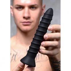 Boyzshop New Items Power Screw 10X Spiral Silicone Vibrator