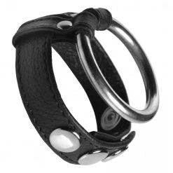 Boyzshop Leather And Steel Cock And Ball Ring New Items