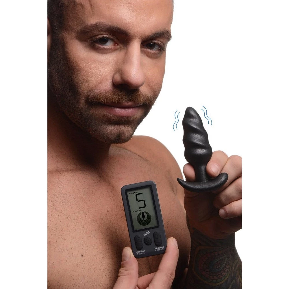 Boyzshop New Items 25X Vibrating Silicone Swirl Plug With Remote Control 1 Boyzshop New Items 25X Vibrating Silicone Swirl Plug With Remote Control