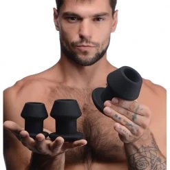 Boyzshop Gape-Grommets 3 Piece Hollow Silicone Anal Dilator Set