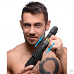 Boyzshop 10X Silicone Vibrating And Thrusting Dildo