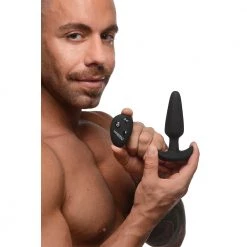 Boyzshop New Items Voice Activated 10X Silicone Vibrating Slim Butt Plug With Remote Control