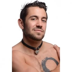 Boyzshop Heart Lock Leather Choker With Lock And Key