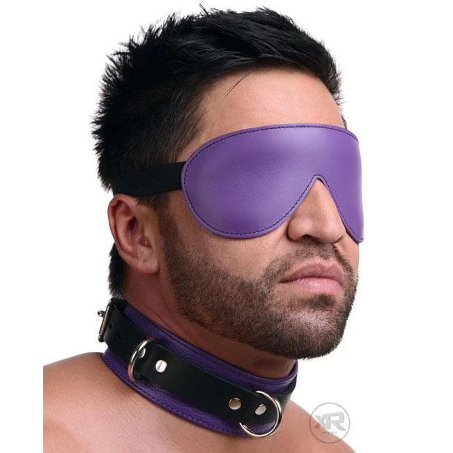 Vendor-unknown Strict Leather Black And Purple Blindfold New Items 1 Vendor-unknown Strict Leather Black And Purple Blindfold New Items