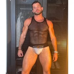 Boyzshop Black Mesh Adam4Adam Tank Top