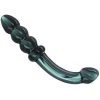 Vendor-unknown New Items Smoky Jade Curved Glass Dildo