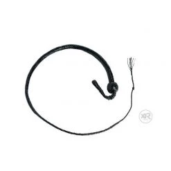 Vendor-unknown New Items Leather 12-Plait Snakewhip - Black