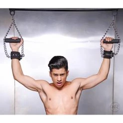 Vendor-unknown New Items Fur Lined Nubuck Leather Suspension Cuffs With Grip 7 Vendor-unknown New Items Fur Lined Nubuck Leather Suspension Cuffs With Grip