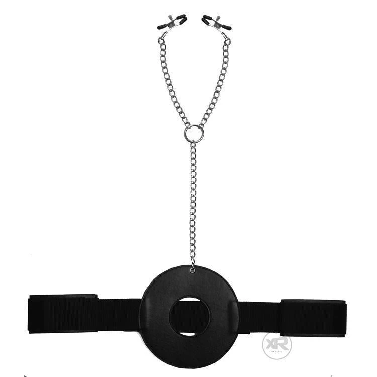 Vendor-unknown Detained Restraint With Nipple Clamps 3 Vendor-unknown Detained Restraint With Nipple Clamps