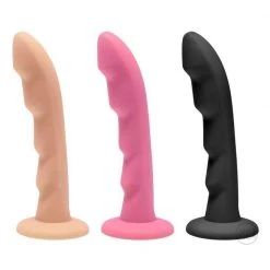 Vendor-unknown Ripples Silicone Strap-On Dildo