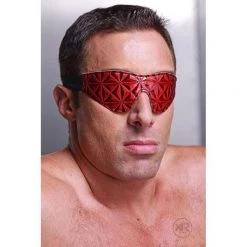 Vendor-unknown Crimson Tied Embossed Blindfold New Items