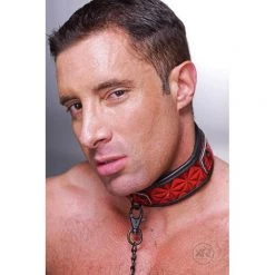 Vendor-unknown Crimson Tied Collar With Leash 5 Vendor-unknown Crimson Tied Collar With Leash