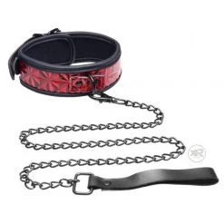 Vendor-unknown Crimson Tied Collar With Leash 7 Vendor-unknown Crimson Tied Collar With Leash