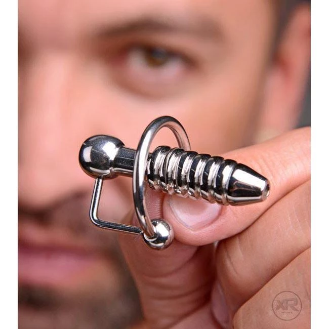 Vendor-unknown New Items XL Ribbed Urethral Penis Plug With Hollow Core 2 Vendor-unknown New Items XL Ribbed Urethral Penis Plug With Hollow Core