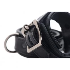Vendor-unknown New Items Black Premium Leather Collar And Cuffs