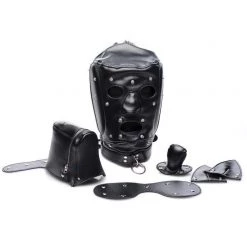 Vendor-unknown New Items Universal BDSM Hood With Removable Muzzle