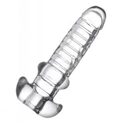 Boyzshop New Items Tight Hole Clear Ribbed Penis Sheath