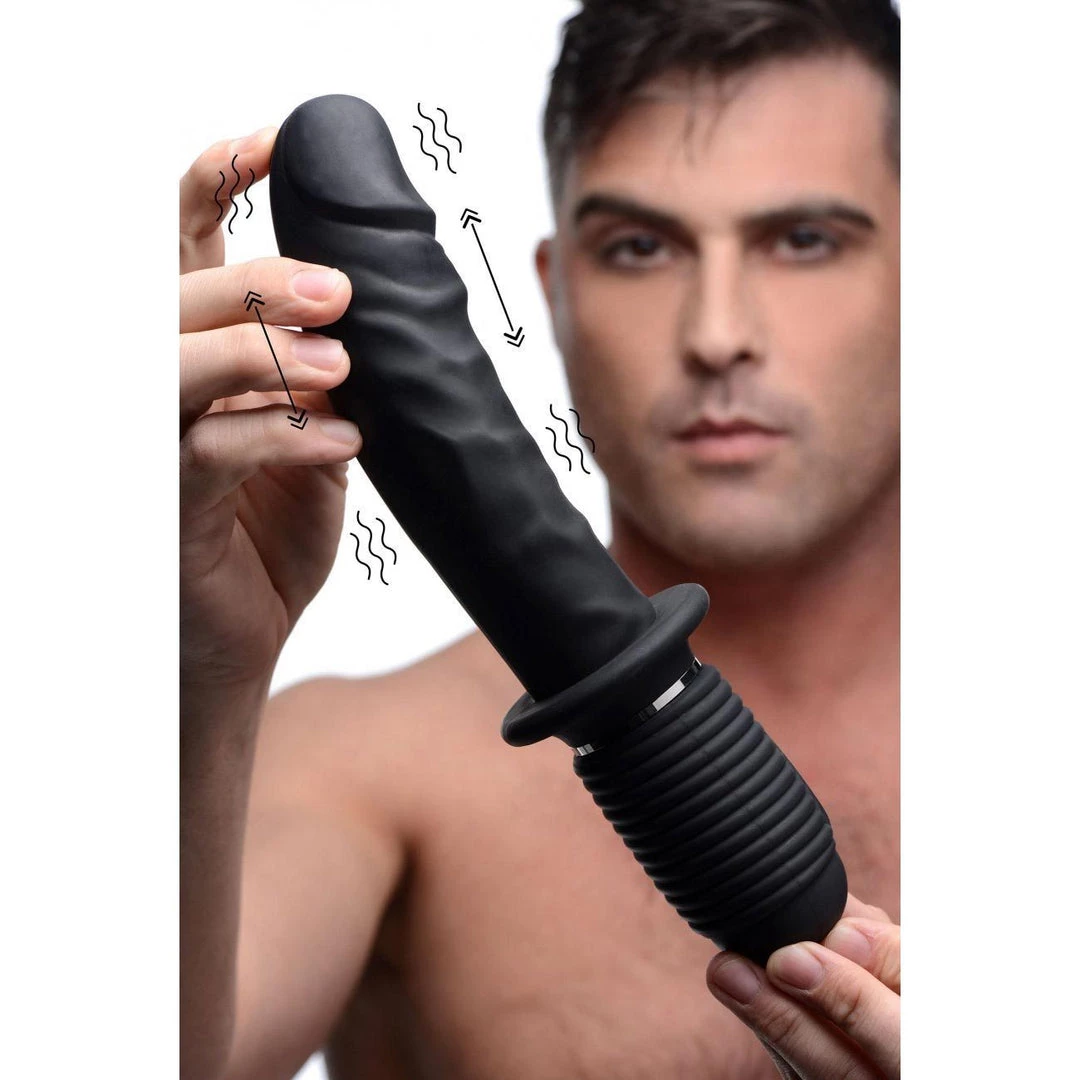 Boyzshop New Items Power Pounder Vibrating And Thrusting Silicone Dildo 2 Boyzshop New Items Power Pounder Vibrating And Thrusting Silicone Dildo