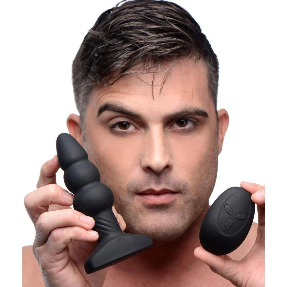 Boyzshop New Items Slim I Rippled Rimming Plug With Remote Control 1 Boyzshop New Items Slim I Rippled Rimming Plug With Remote Control