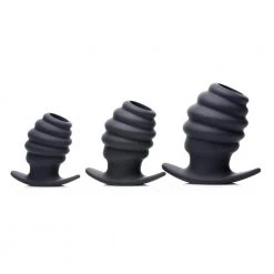 Boyzshop New Items Hive Ass Tunnel Silicone Ribbed Hollow Anal Plug