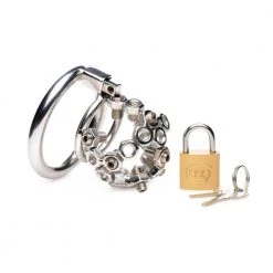 Boyzshop New Items Bolted Chastity Cage With Spikes