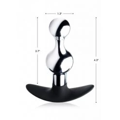 Boyzshop Dark Drop Metal And Silicone Beaded Anal Plug Special Last Chance Deals