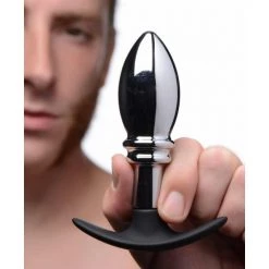 Boyzshop New Items Dark Stopper Metal And Silicone Anal Plug