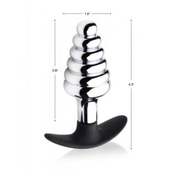 Boyzshop Dark Hive Metal And Silicone Ribbed Anal Plug New Items