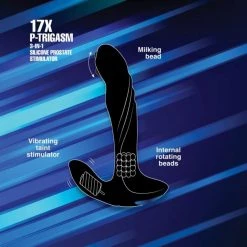 Boyzshop 17X P-Trigasm 3-in-1 Silicone Prostate Stimulator