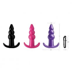 Boyzshop New Items Ribbed Vibrating Butt Plug