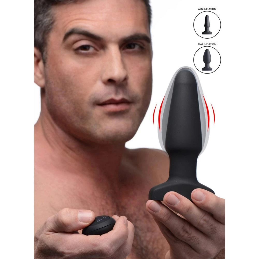 Boyzshop Worlds First Remote Control Inflatable 10X Vibrating Silicone Anal Plug 1 Boyzshop Worlds First Remote Control Inflatable 10X Vibrating Silicone Anal Plug