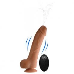Boyzshop 8 Inch Vibrating Squirting Dildo With Remote Control New Items