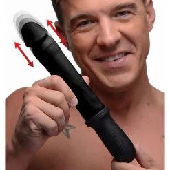 Boyzshop 8X Auto Pounder Vibrating And Thrusting Dildo With Handle New Items