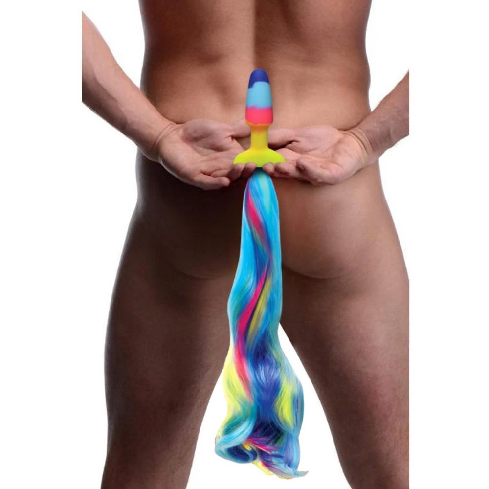 Boyzshop Rainbow Unicorn Tail Anal Plug 1 Boyzshop Rainbow Unicorn Tail Anal Plug