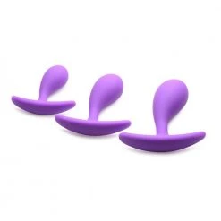 Boyzshop New Items 3pk Booty Poppers Curved Silicone Anal Trainer