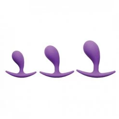 Boyzshop New Items 3pk Booty Poppers Curved Silicone Anal Trainer
