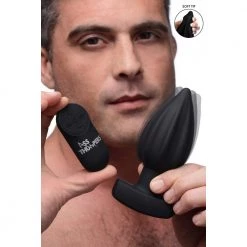 Boyzshop The Assterisk 10X Ribbed Silicone Remote Control Vibrating Butt Plug New Items