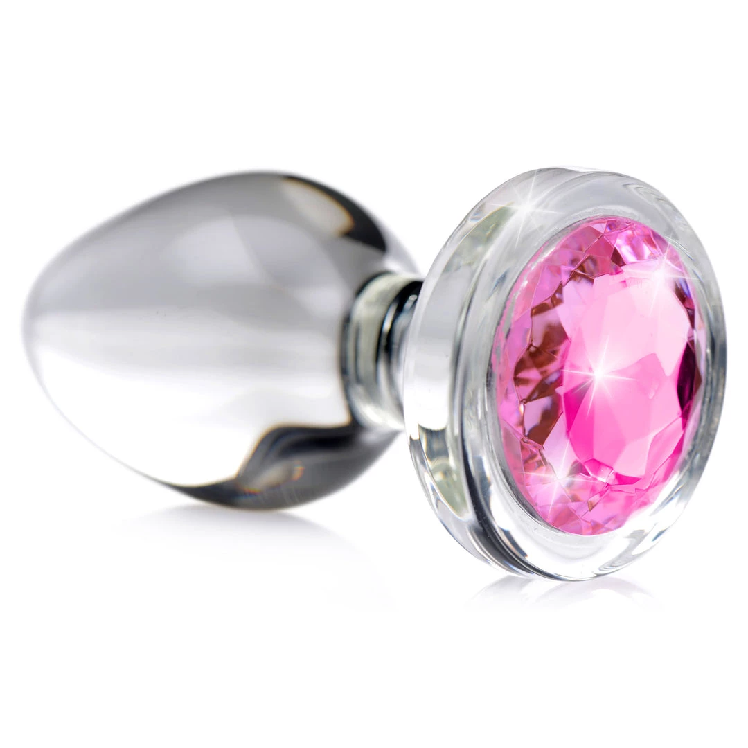 Boyzshop Pink Gem Glass Anal Plug New Items 1 Boyzshop Pink Gem Glass Anal Plug New Items